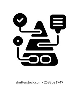 pyramid solid icon. vector icon for your website, mobile, presentation, and logo design.