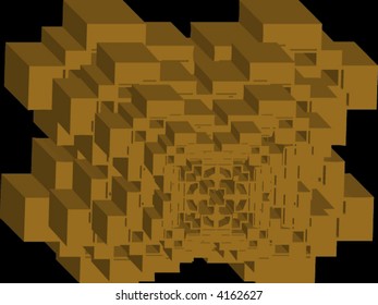 pyramid style vector motif design