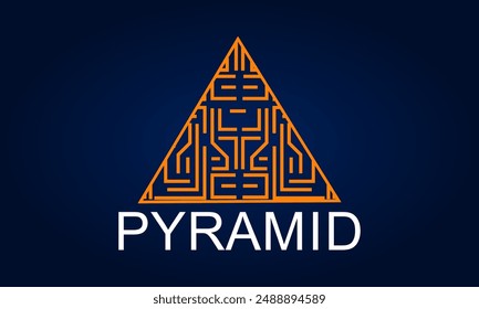pyramid, symbol, triangle, logo, icon, modern, geometric, shape, illustration, graphics, abstract,