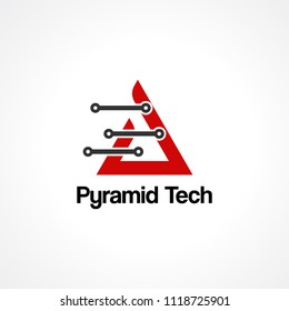 pyramid Tech logo vector, icon, element, and template
