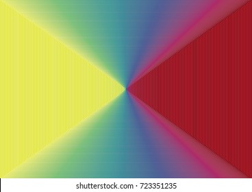pyramid top view color abstract