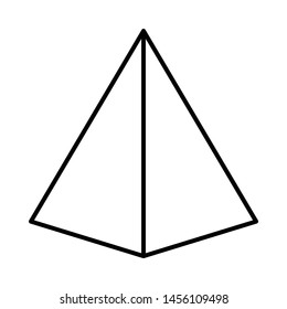 pyramid tower icon or logo illustration. Perfect use for website, pattern, design, etc.