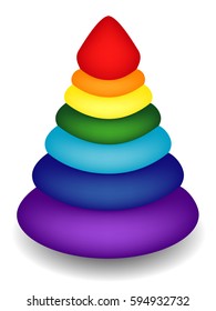 Pyramid toy.