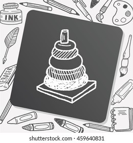 pyramid toy doodle