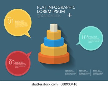 Pyramid toy icon , Vector flat long shadow design.Children's toys  infographic,eps10