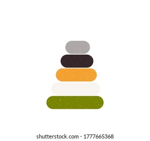  pyramid toy simple  background stock vector background