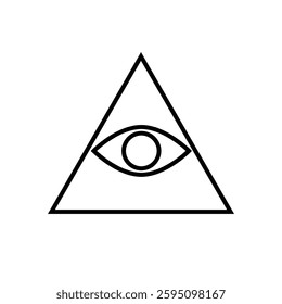 Pyramid Triangle Eye Illuminati Enlightened Secret Society Conspiracy Theory
Icon Symbol Sign Sigil Badge