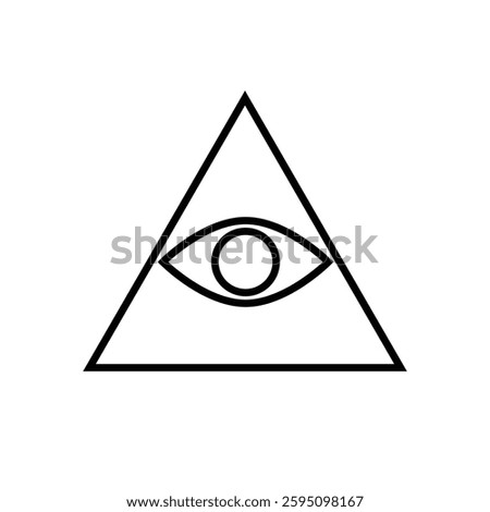 Pyramid Triangle Eye Illuminati Enlightened Secret Society Conspiracy Theory
Icon Symbol Sign Sigil Badge
