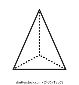 Pyramidendreieck Symbol Vektor-Illustration Vektor-Design