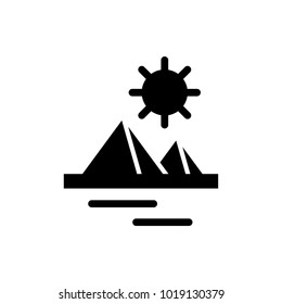 pyramid vector icon