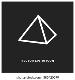 Pyramid vector icon