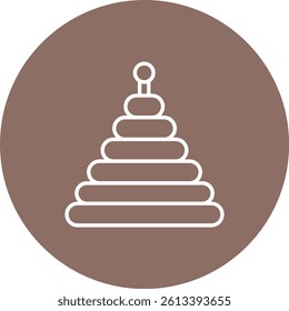 Pyramid vector icon. Can be used for printing, mobile and web applications.
