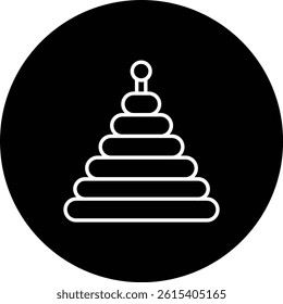 Pyramid vector icon. Can be used for printing, mobile and web applications.