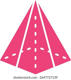 Pyramid-Vektorsymbol. Kann für Druck-, Mobil- und Web-Anwendungen verwendet werden.