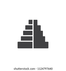 Pyramid vector icon. filled flat sign for mobile concept and web design. simple solid icon. Symbol, logo illustration. Pixel perfect vector graphics