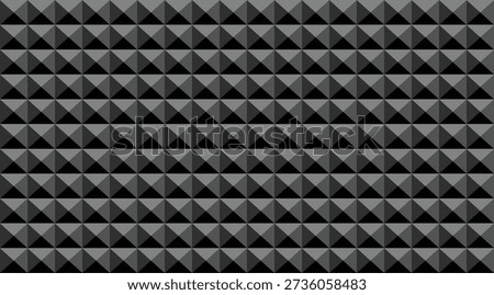 Pyramid Wall Foam Acoustic Texture Vector Pattern For Soundproof Interior Design