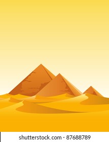 Pyramids in the desert