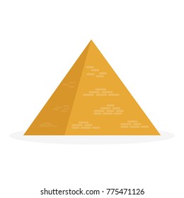 Pyramids in the desert. Vector illustration.