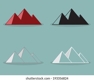 Pyramids Design, Vector illustration.