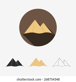 The pyramids at Giza in Egypt