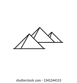 Pyramids icon vector illustration.