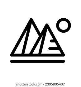 Illustration zum Design von Pyramiden-Symbolen mit Vektorsymbol