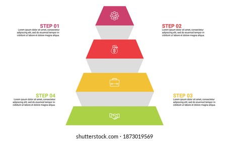Pyramids Infographic Template   . This infographics is very ideal for any business presentations