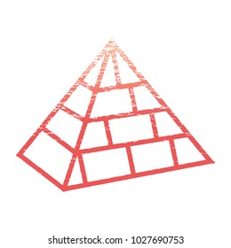 pyramids landmark vector icon