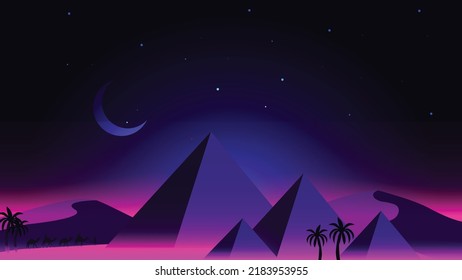Ilustración vectorial de las pirámides
