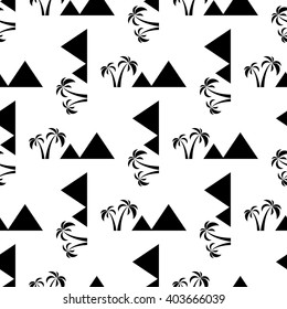pyramids seamless on white background. vector illustration