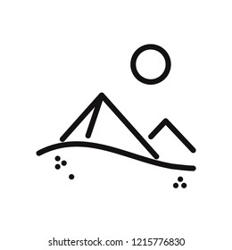 Pyramids vector icon