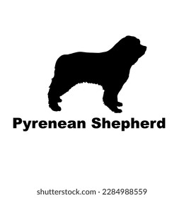 pyrenean shepherd Dog silhouette dog breeds