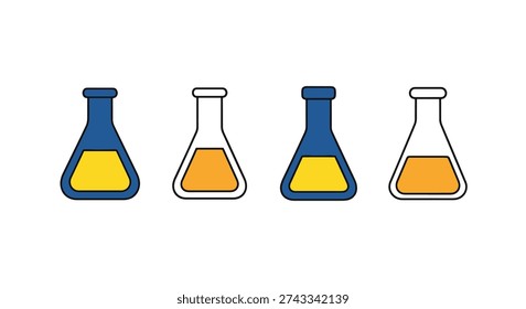 Pyrex Flask Line art creative abstract minimal vector