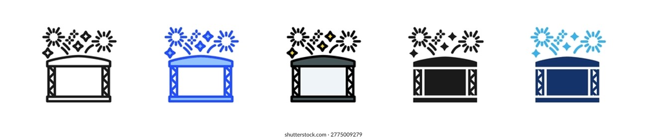 Pyro Effect Icon Collection With Multiple Styles