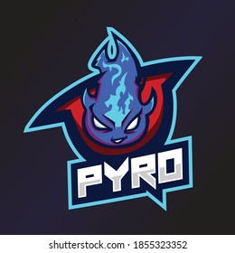 Pyro Esports Logo. Fire Logo. Esport Team Logo. Streamer Gaming Logo. Gaming Creator House Illustrator. Streamer Emblem. Fire Mascot Illustrator. Game Content Symbol.