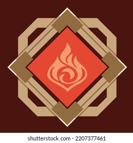 Pyro Liyue Vision Emblem Ornament