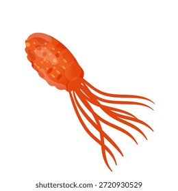 Célula de bactérias Pyrococcus Furiosus Illustration com flagelos para pesquisa científica e educação
