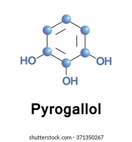 Pyrogallol is an organic compound, it is one of three isomeric benzenetriols. Toxic substance, vector molecule.