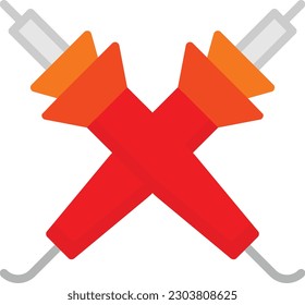 Pyrography Vector Icon Flat Style