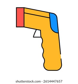 pyrometer measuring equipment line icon vector. pyrometer measuring equipment sign. isolated symbol illustration