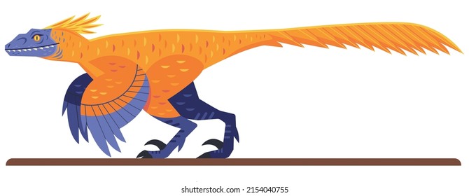 Pyroraptor Raptor Hunter Dinosaur Illustration