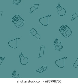 Pyrotechnics color outline isometric pattern