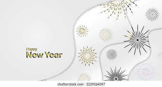 pyrotechnics cover pattern background elegant look happy new year celebration event