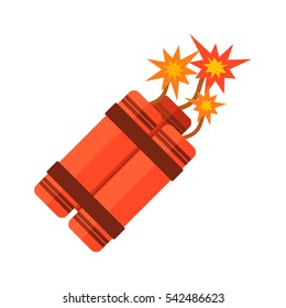 Pyrotechnics and fireworks vector.