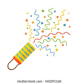 Pyrotechnics and fireworks vector.