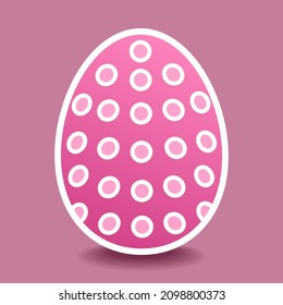 Pysanka easter egg. Vector color illustration.