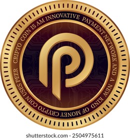 pyth cryptocurrency images on abstract background. 3d illustrations.