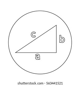 Pythagoras theorem icon