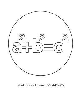 Pythagoras theorem icon