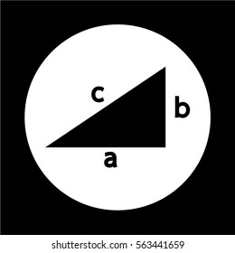 Pythagoras theorem icon